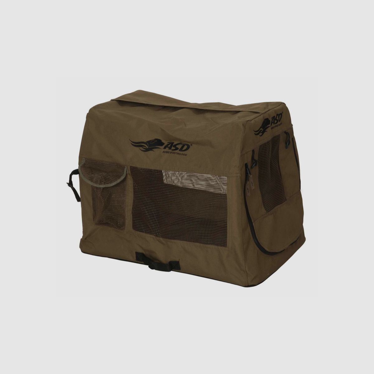 ASD Składany materiałowy kojec w kolorze brązowym dla psa