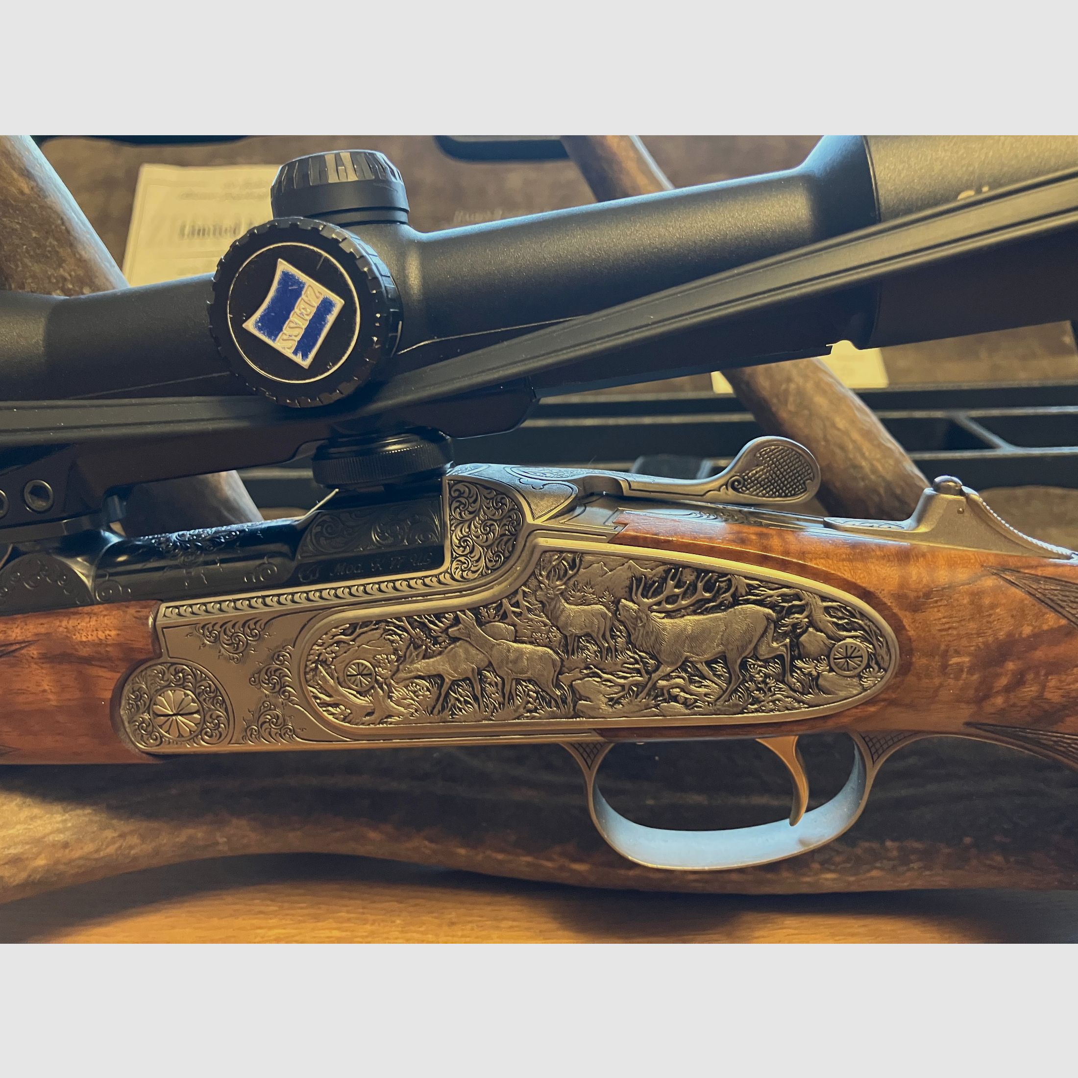 BLASER K77 cal.30R Blaser mit ZF Zeiss 7x50 Absehen 4 Leuchtpunkt, neuwertiger Zustand!