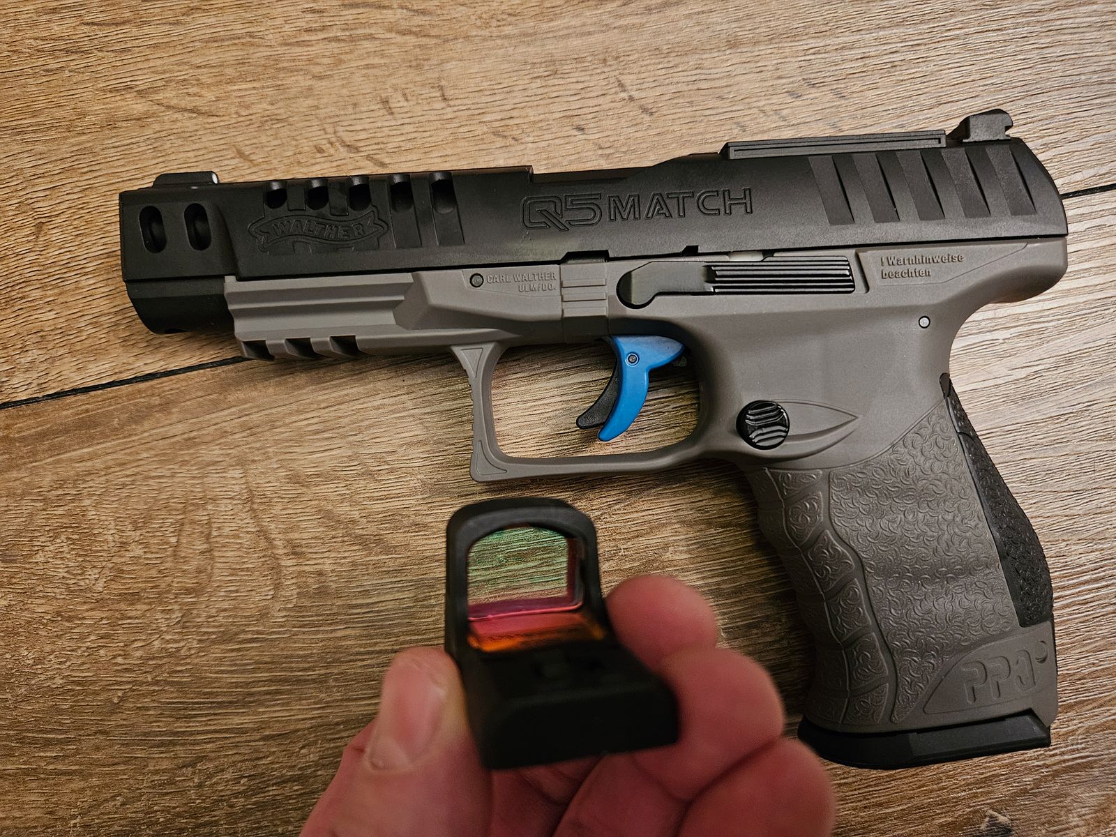 Pistola ad aria compressa Walther Q5 Match Pistolen