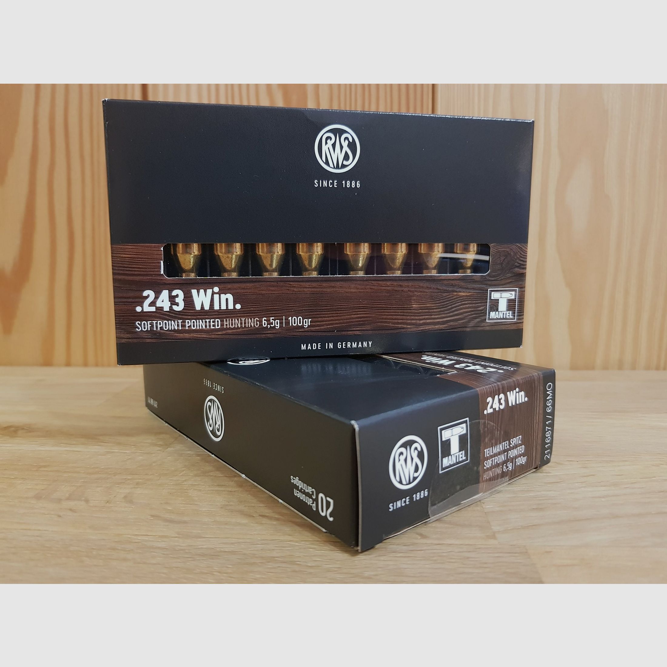 RWS MUNITION Kal. 243 TM 100 GR