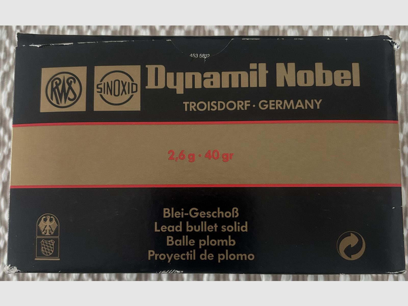 RWS .22 lfb. R 50 2,6g/40grs.