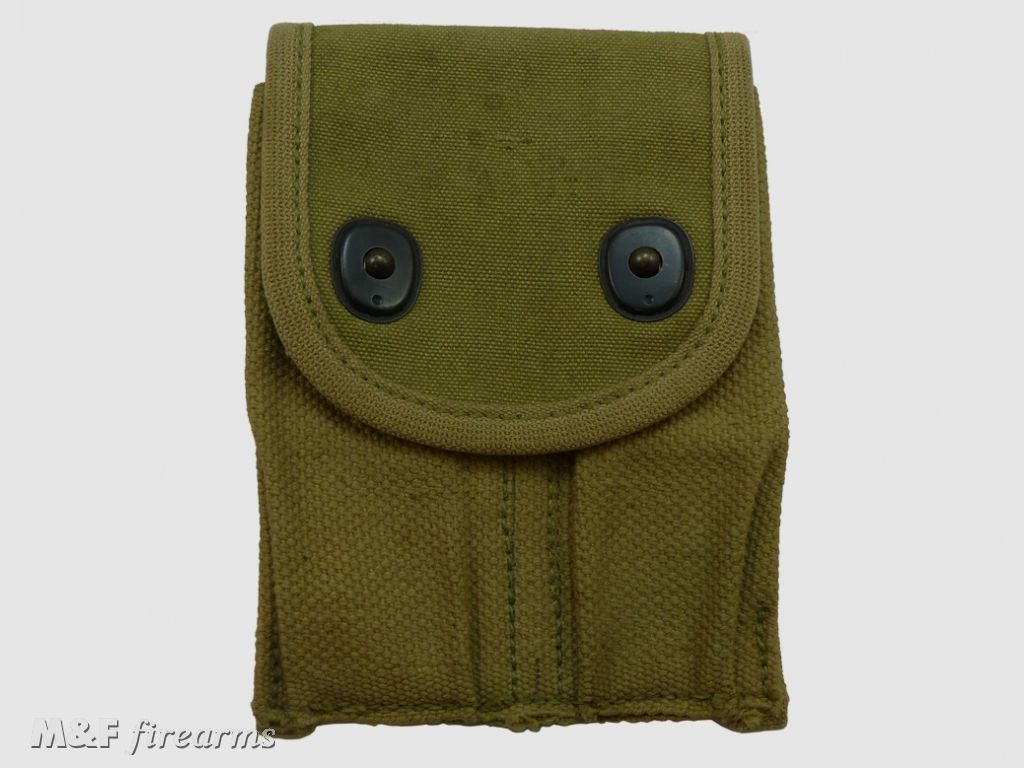US Magazintasche (Magazine Pocket) M 1917 für 2 Pistolen-Magazine Colt 1911 Hersteller L - D. Inc. 1918 Material Canvas Webbing