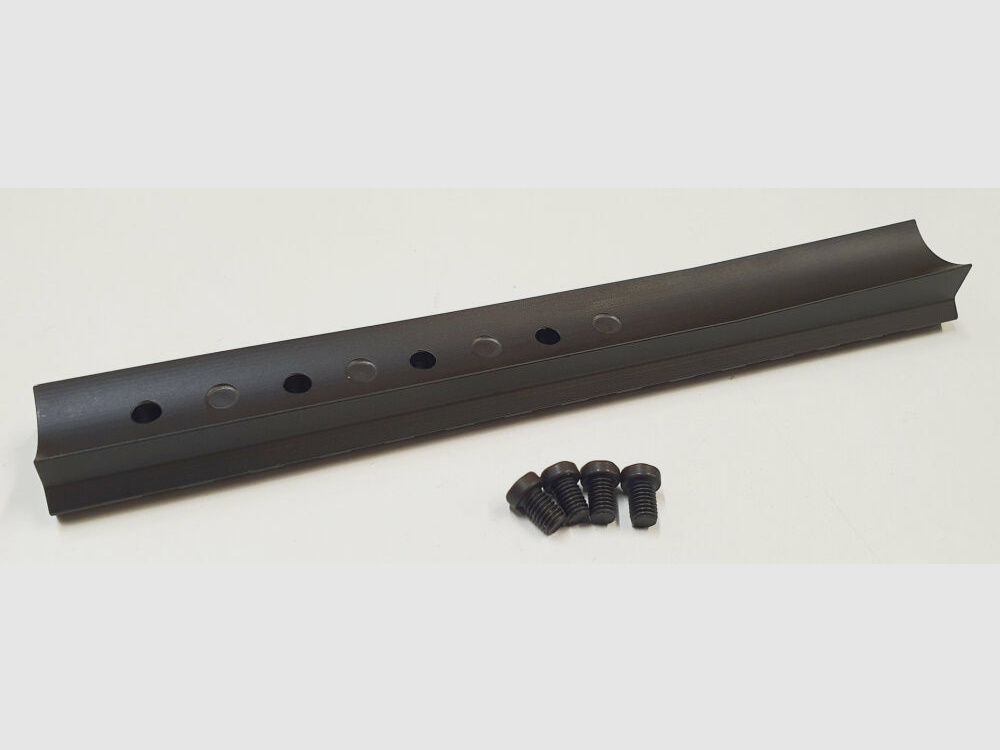 MHS Picatinny rail para BERGARA BA 13, acero, negro mate azulado, 160mm corto, Hecho en Alemania