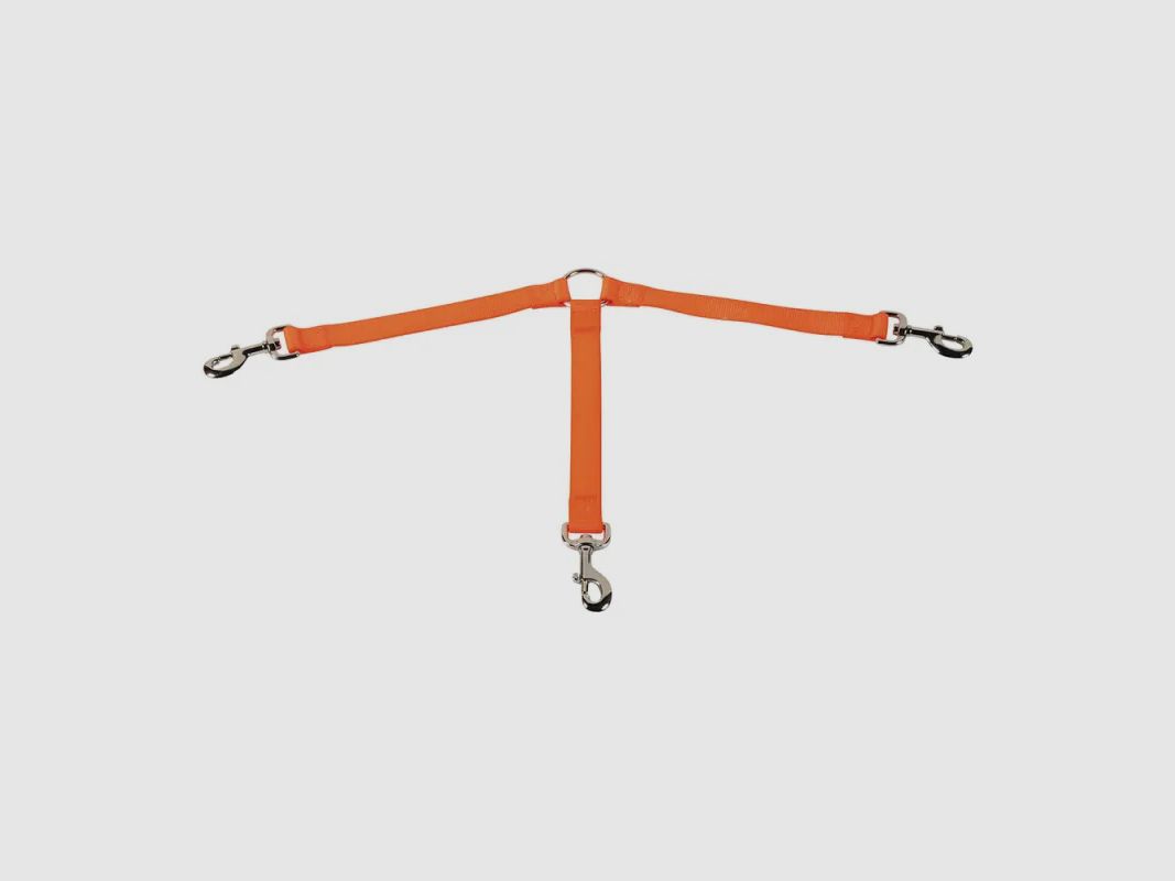 Tripleur de laisse 25 cm orange, image 1 sur 4