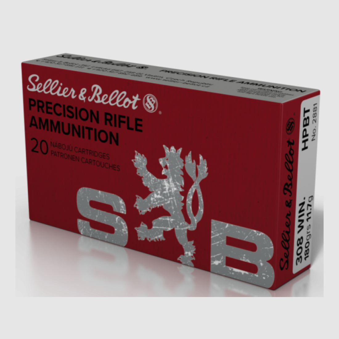 308 Winchester S&B HPBT OTM 180gr VE20