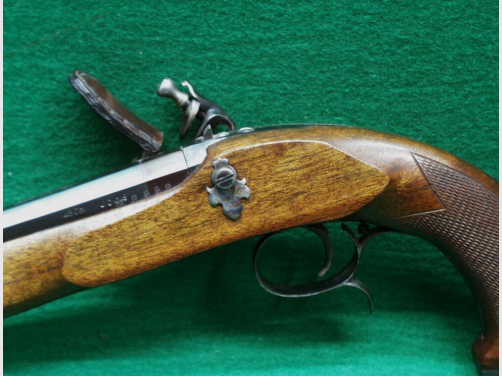Artax Boutet Stein castle pistol, cal. 45 smooth, with fish skin
