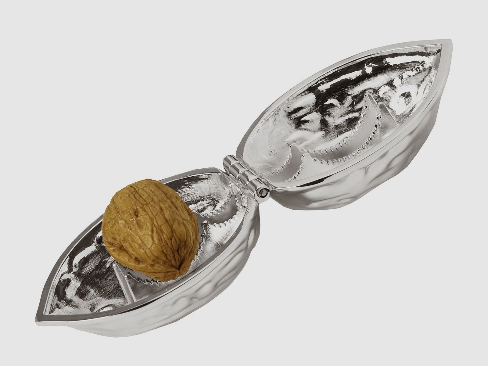 Nussknacker Walnuss 9cm versilbert