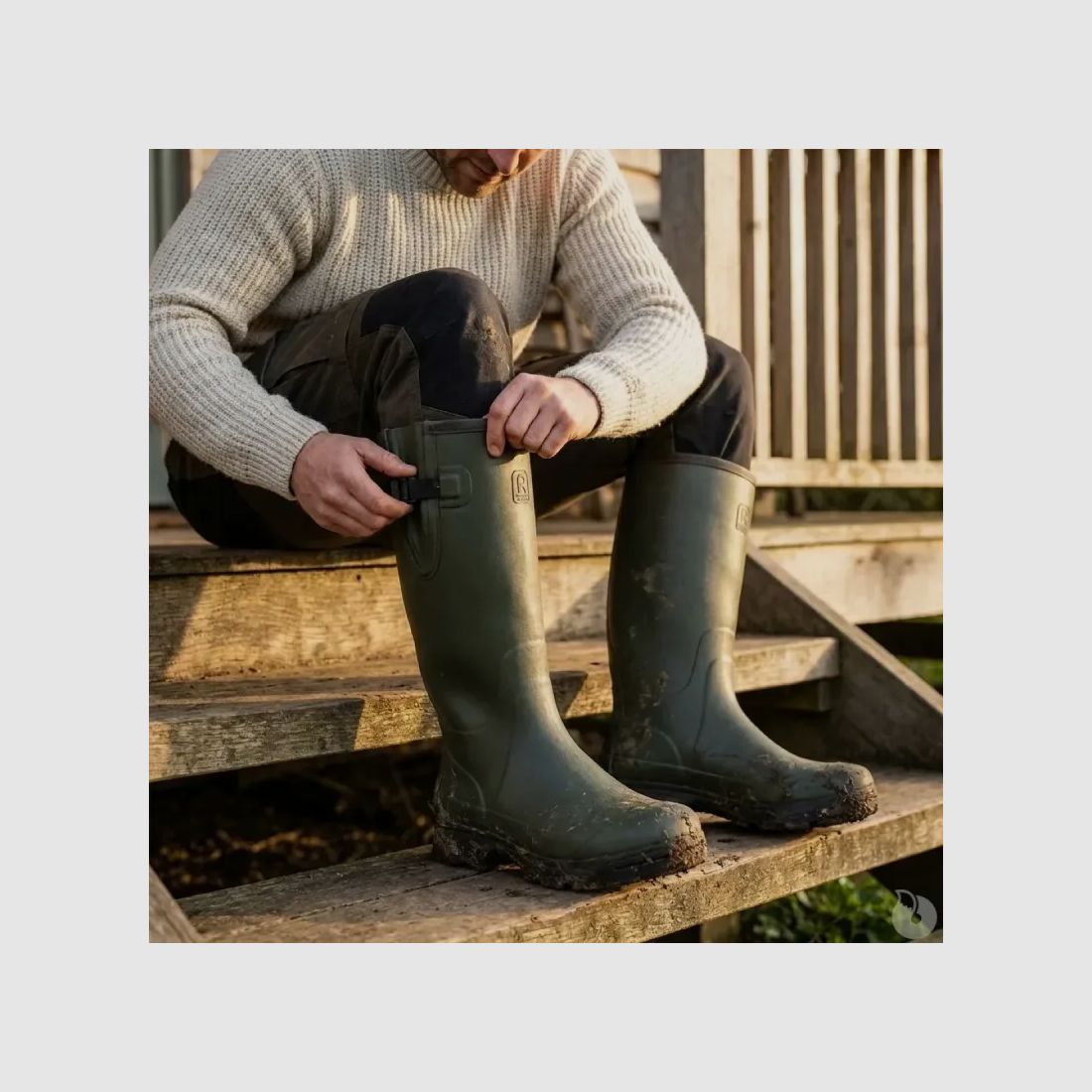 Rouchette Veneur Neo Neoprenstiefel 4 mm grün, Bild 7 von 15