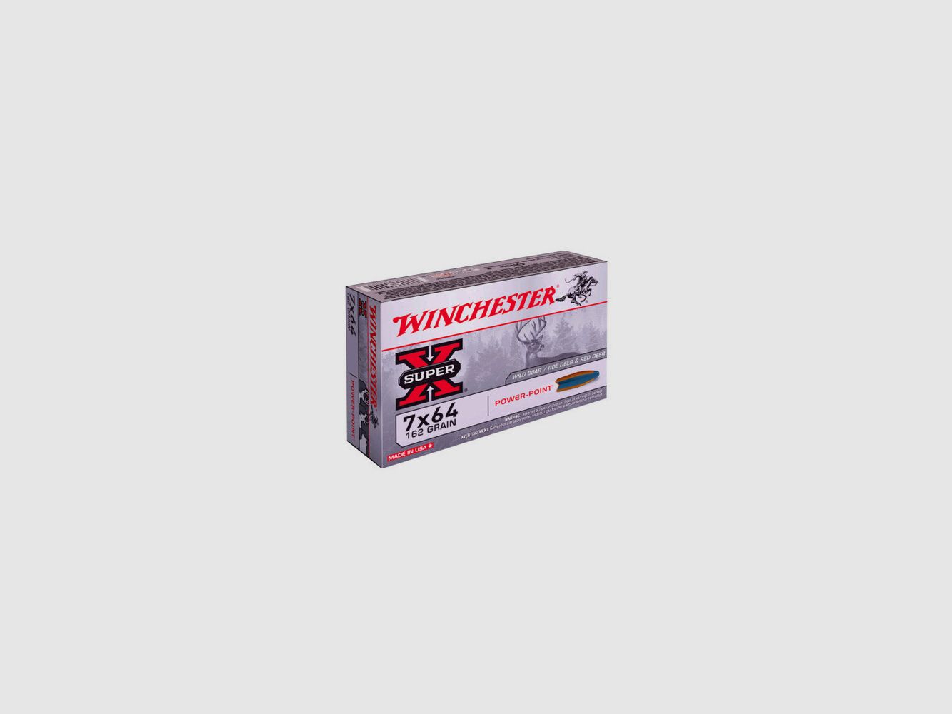 WINCHESTER MUNITIE 7X64, POWER POINT, 162GR, 20/200