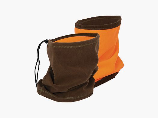 SOMLYS Schal Halswärmer Orange / Braun