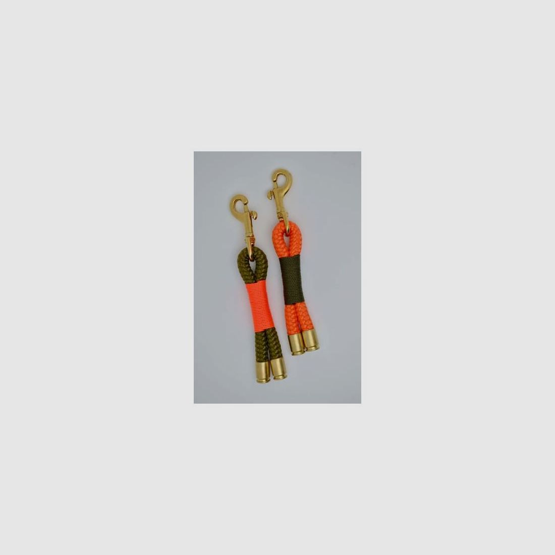 Tochterfirma Schlüsselanhänger Karabiner Orange/Oliv