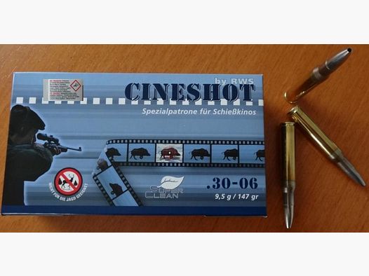 RWS Cineshot cartridges: .30-06 Springfield, RWS Cineshot