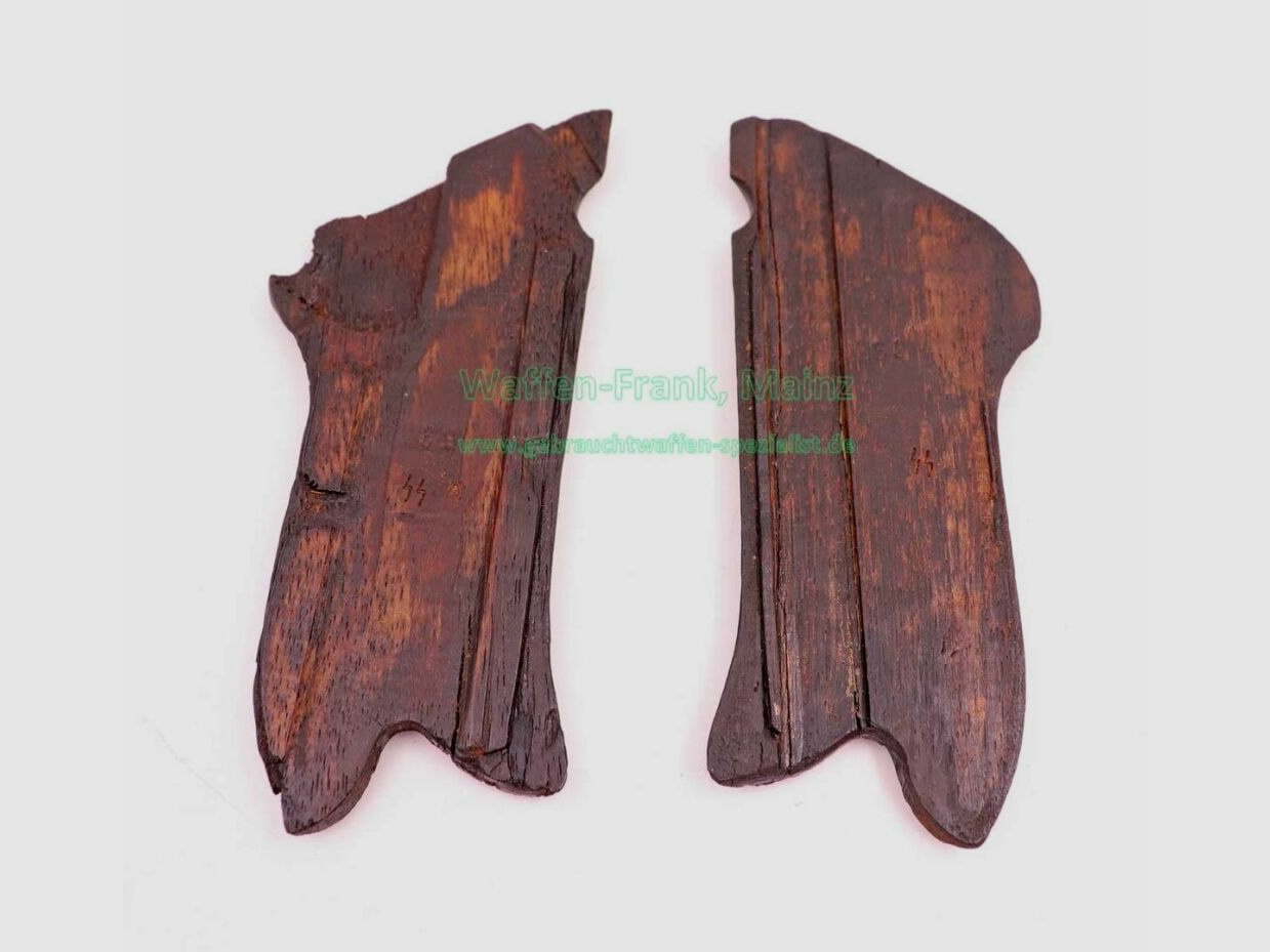 Mauser - Plaques de poignée Oberndorf pour 08 avec estampille ''SS''