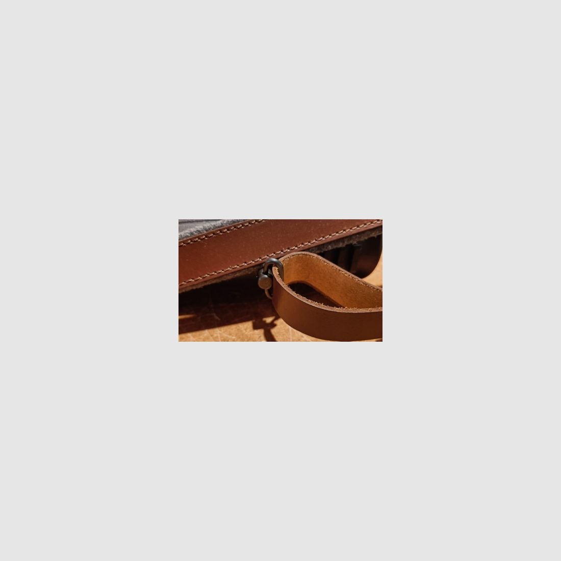 Bretelle de fusil en cuir, image 11 sur 12