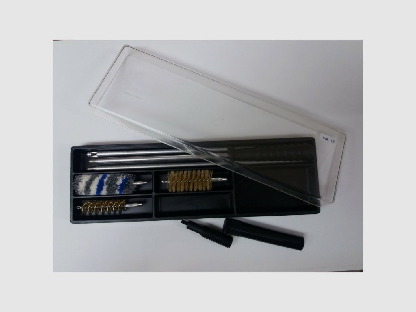 Tige de nettoyage en aluminium 4 rainures et huileur calibre 12