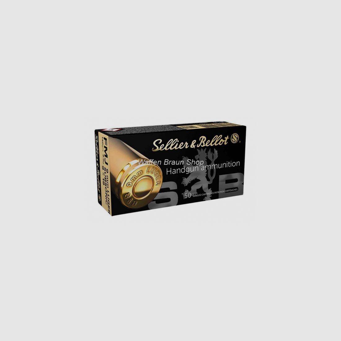 S+B 9mm Luger VLM Subsonic 140grs. 50St