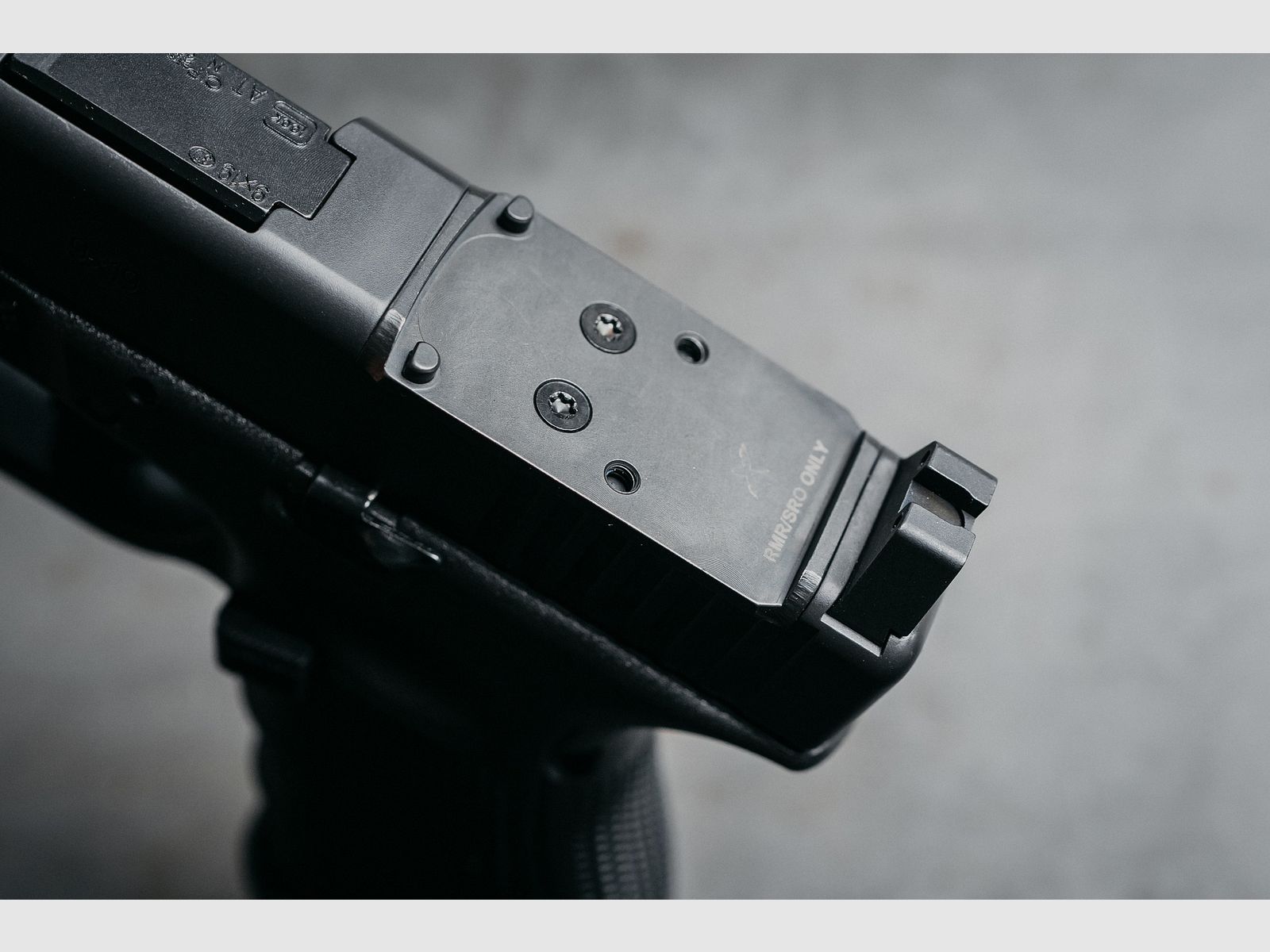 Vorwärtssteuerungsdesign Visierhalterung Trijicon RMR SRO Glock MOS, Bild 3 von 4