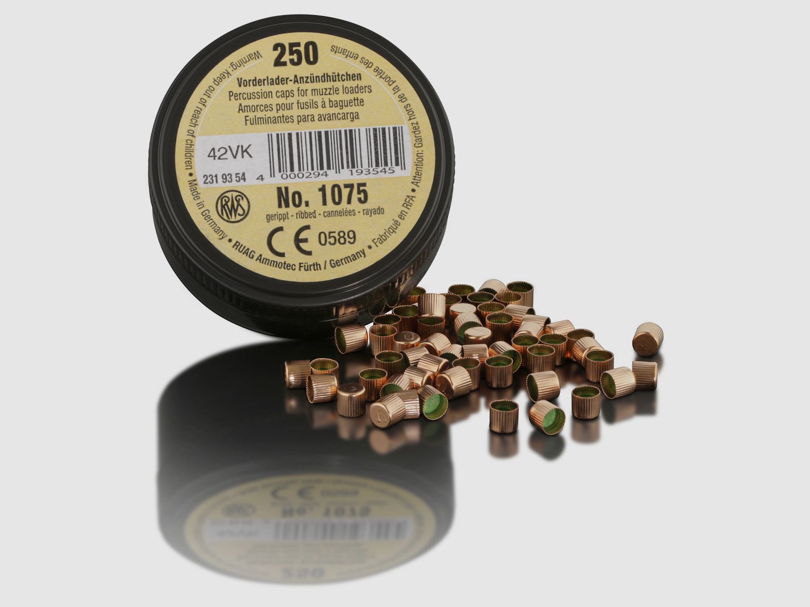 RWS Vorderladerzündhütchen 1075, Kaliber