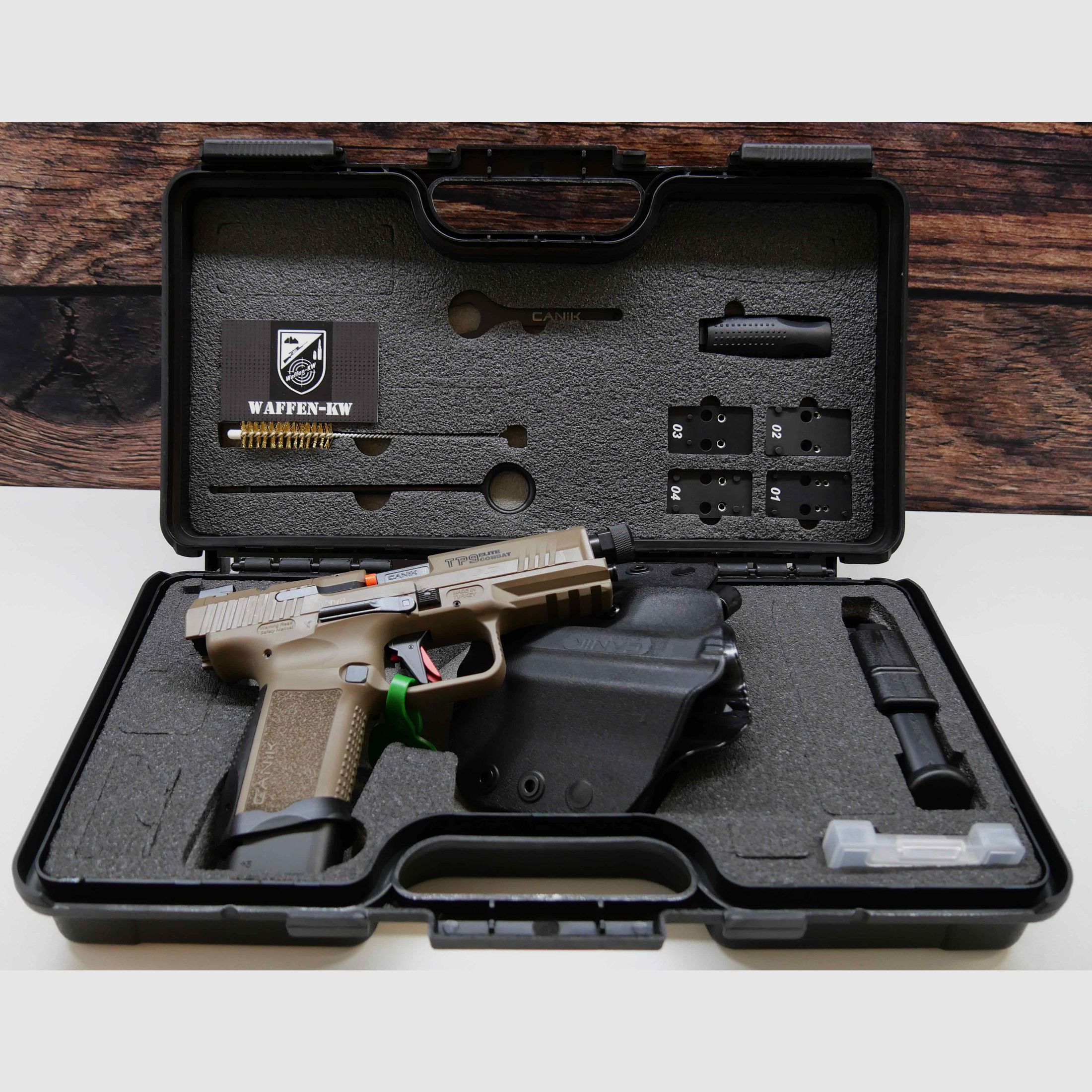 Canik Pistole TP9 Elite Combat desert FDE 9x19 inklusive Zubehör