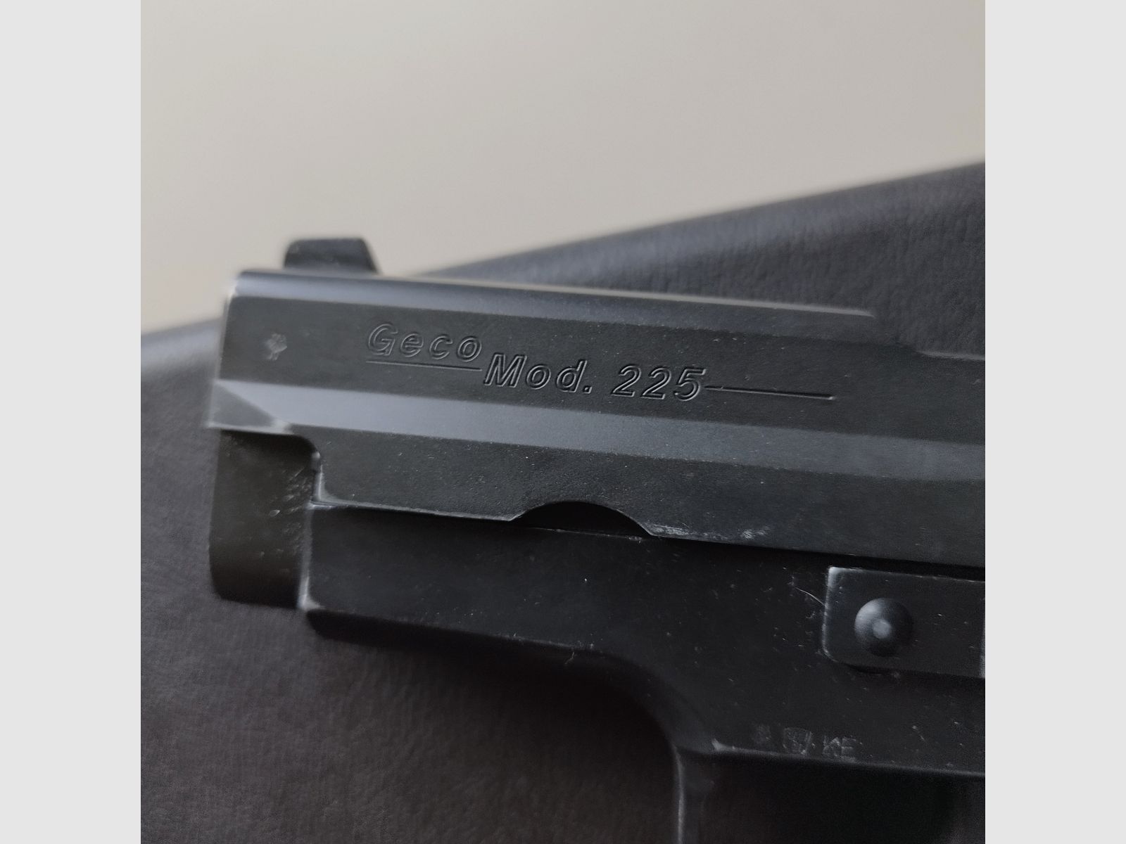 Geco Mod. 225 - 9mm P.A.K. - SRS pistol with box PTB