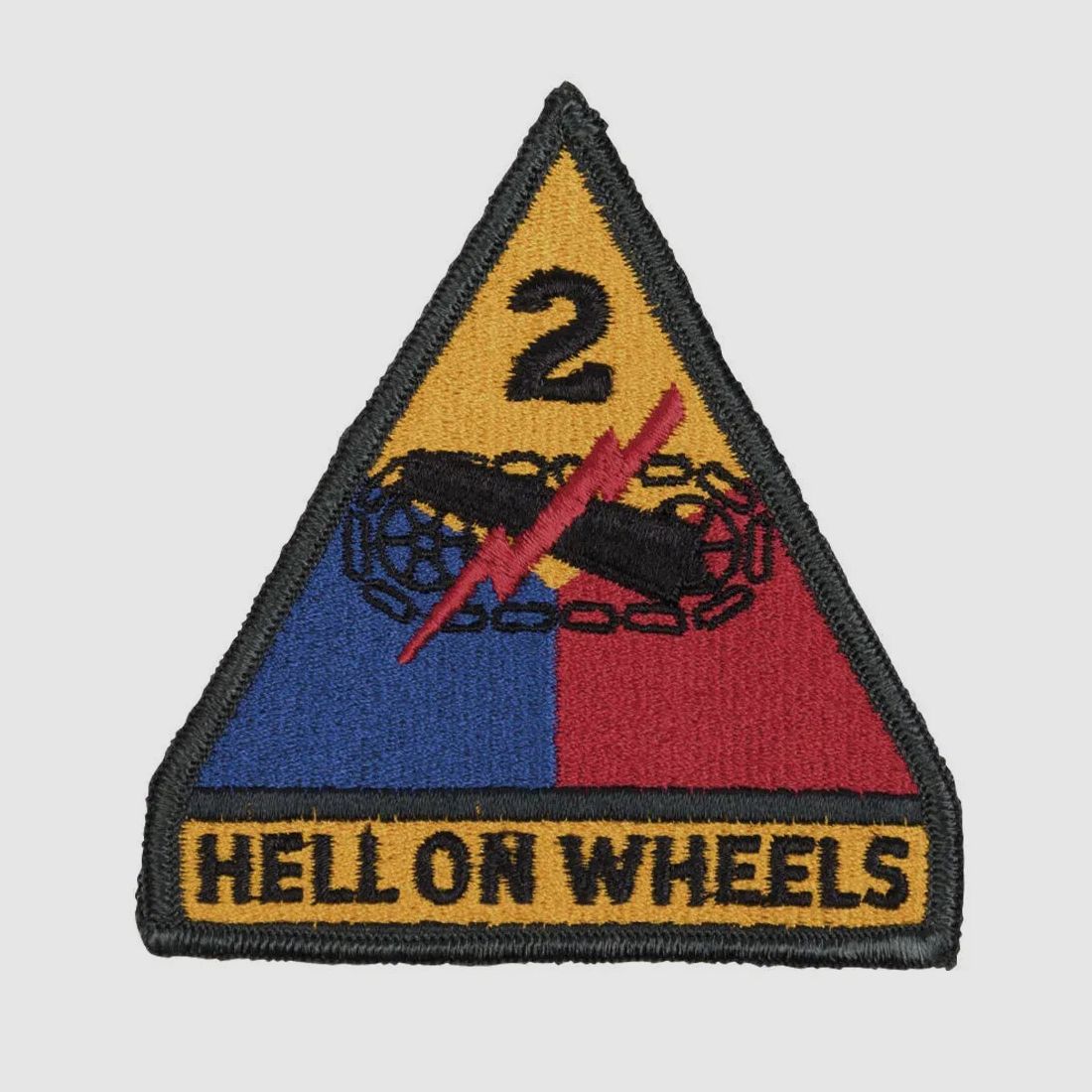 US Army US Textilabzeichen 2nd Armored Division Hell on Wheels