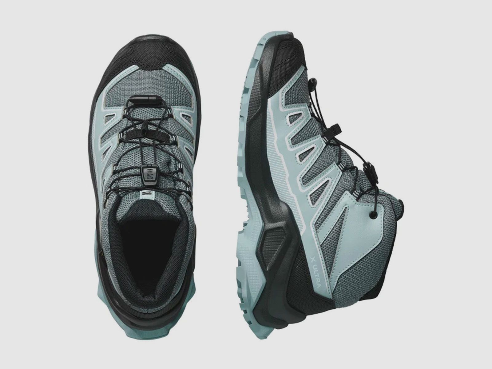 SALOMON – KINDER – X ULTRA MID GTX J Turbulence / Black / Tourmaline, afbeelding 5 van 6