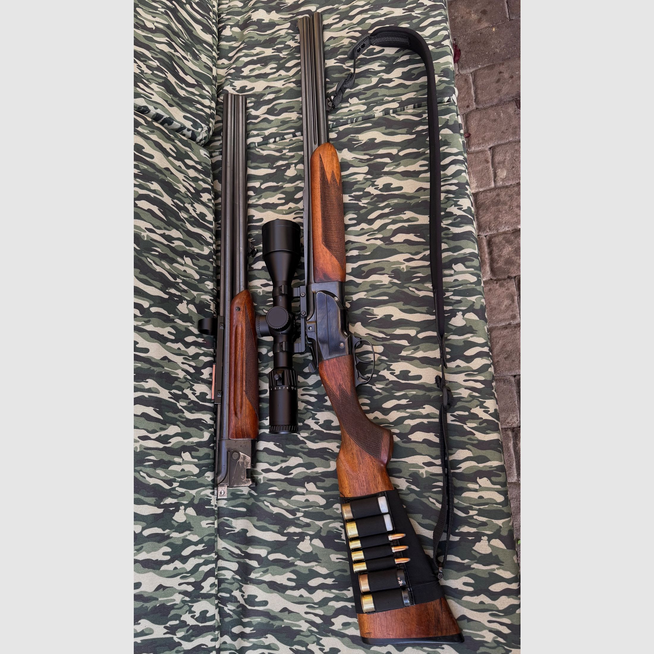 CZ Brünner Bockbüchsflinte 7x57R 12/70 mit Wechsellauf BDF 12/70 Komplett Waffe, Bild 1 von 2