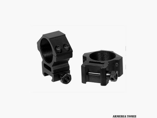 UTG – PAAR RINGE FÜR MONTAGE VON OPTIKEN RGPM PICATINNY WEAVER 30mm MEDI