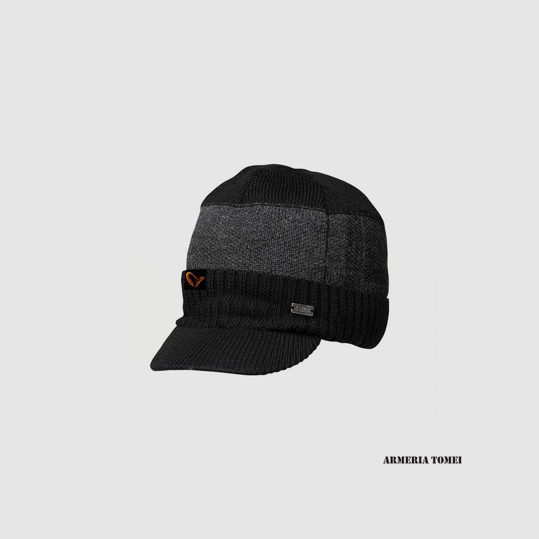 CAPPELLO – SAVAGE GEAR – KNITTED BEANIE W/BRIM ONE SIZE BLACK / GREY