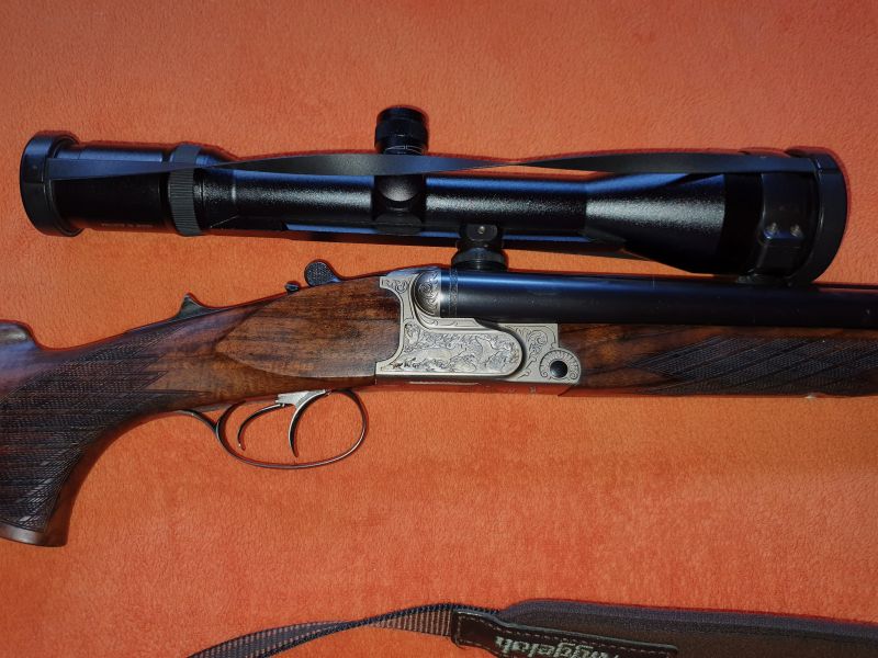 Krieghoff Drilling Plus .30R Blaser/.22 Hornet K+S Einstecklauf/12/70 er Schrot