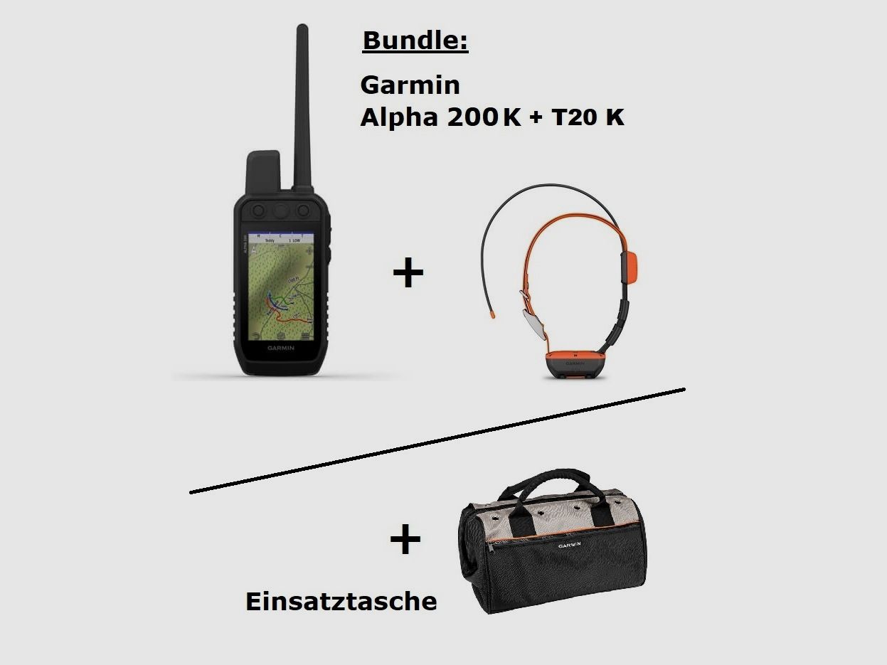 Garmin Alpha 200 K + Alpha T20 K + Tasche ... SET!