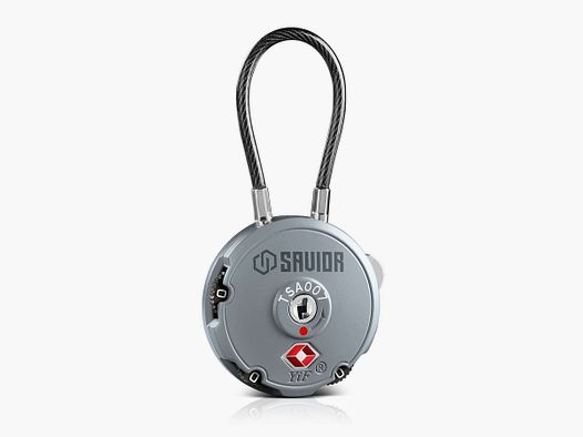 Savior Equipment Cable Lock TSA Kabelschloss - Shadow Grey