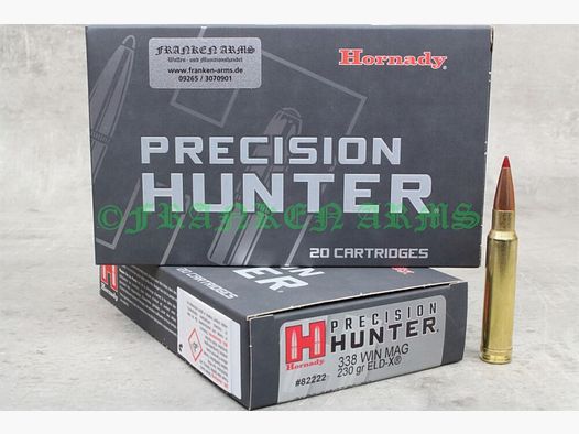 Hornady ELD-X .338 Win. Mag. 230gr. 14,9g 20 piezas precios por cantidad