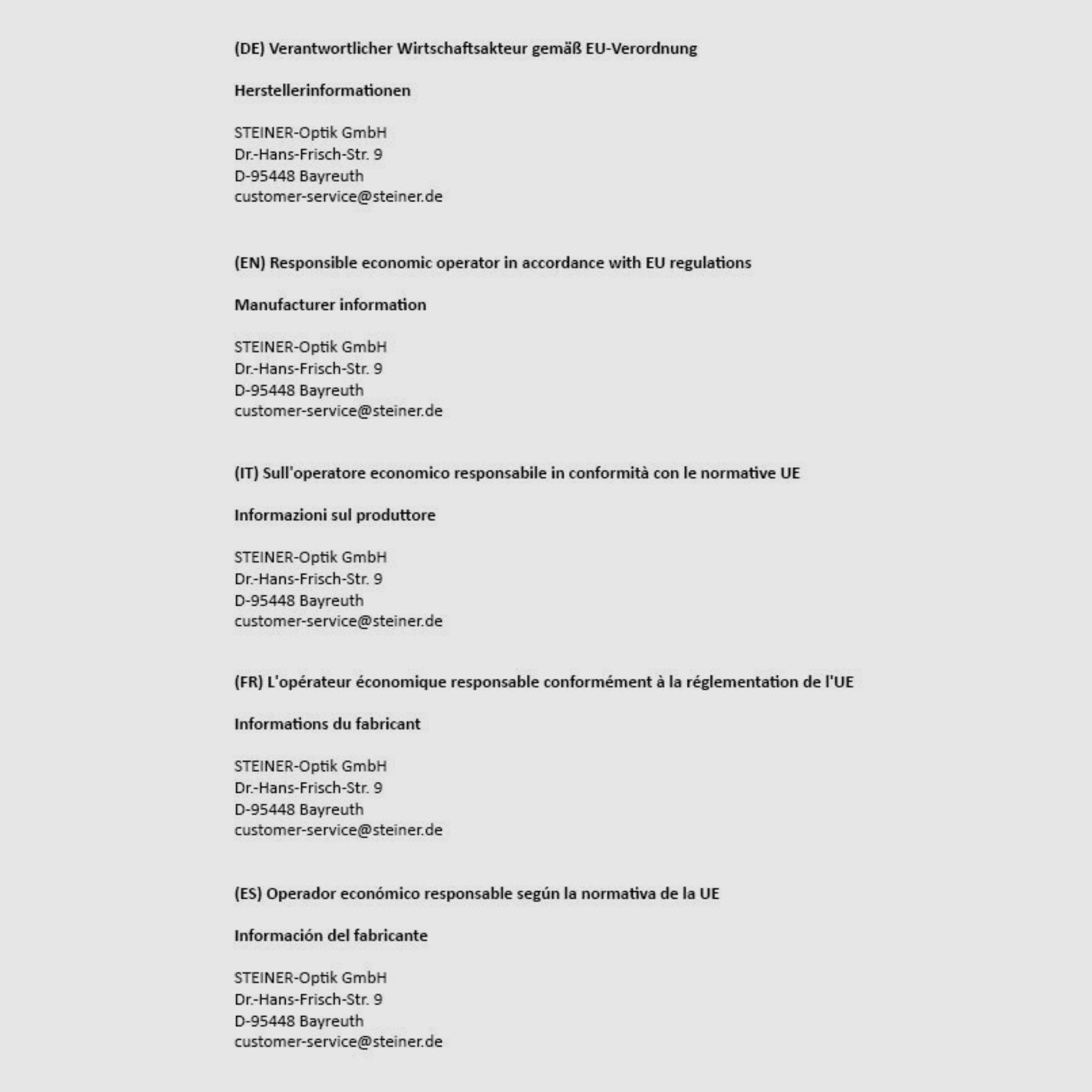 STEINER eRanger LRF 10x42 Verrekijker inclusief afstandsmeter en ballistiekrekenaar