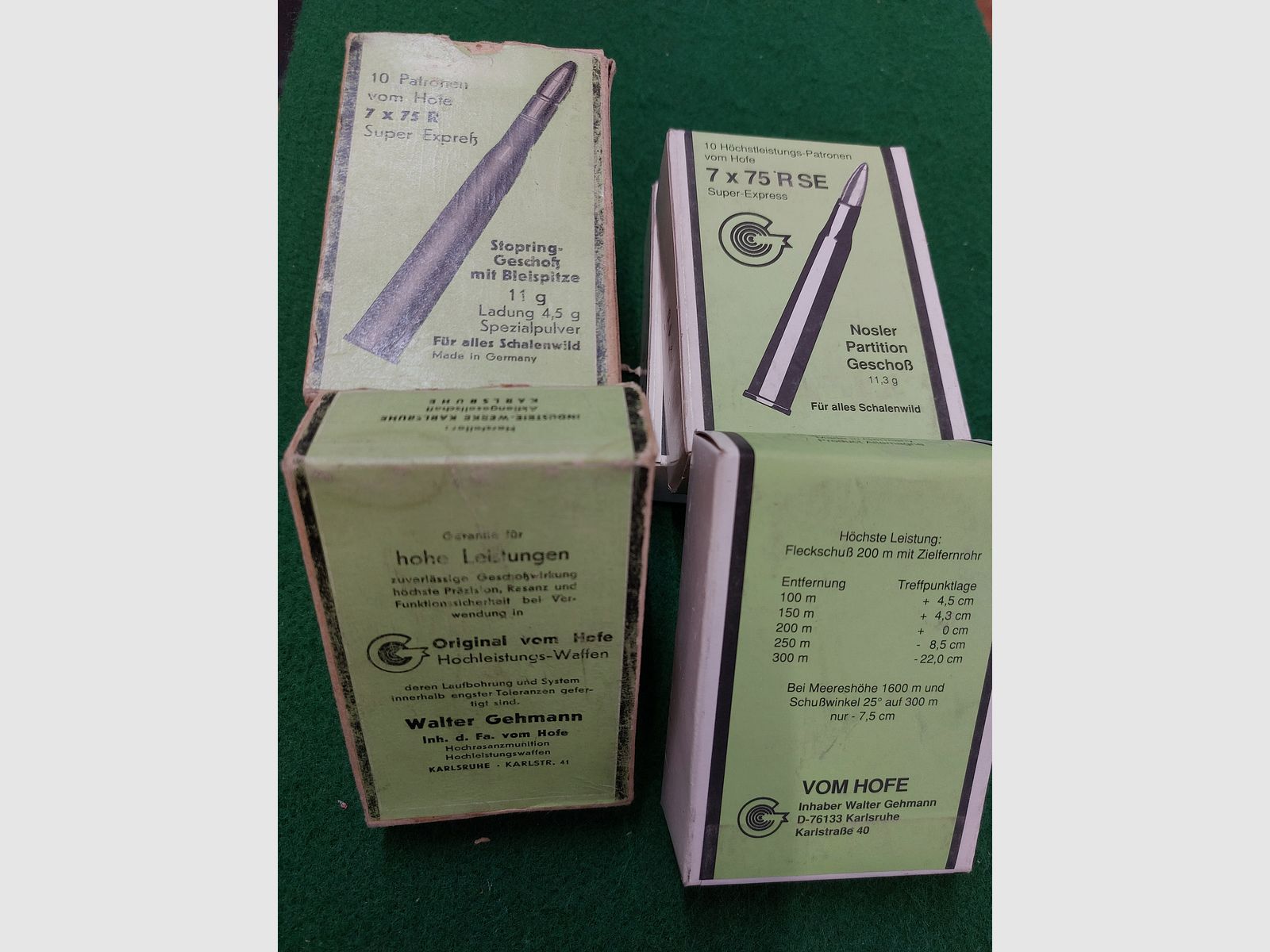 RWS 6.5x52R cartridges