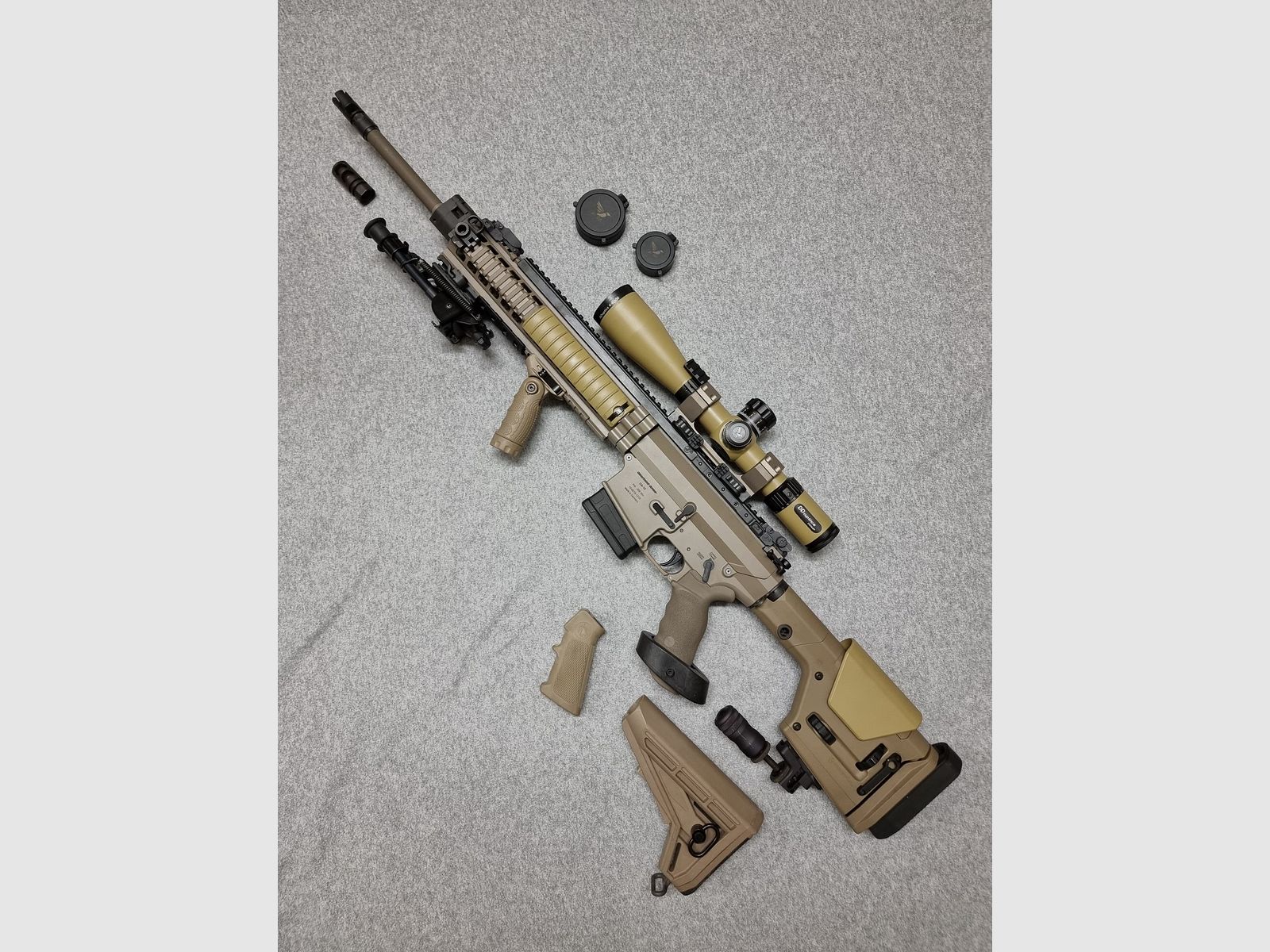 Oberland Arms DMR-E - Kal .308 Win - AR10 OA10 mit einstellbaren Gasblock, Geissele Abzug - Behördenmodell