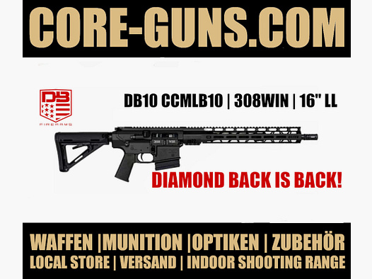 Diamondback Firearms AR10 halbautomatische Büchse, Kaliber 308Win 16"	 für Sport und Jagd - IWA Special 2025