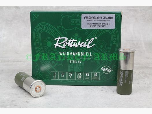 Rottweil Waidmannsheil Steel HV 12/70 3,0mm 10 sztuk