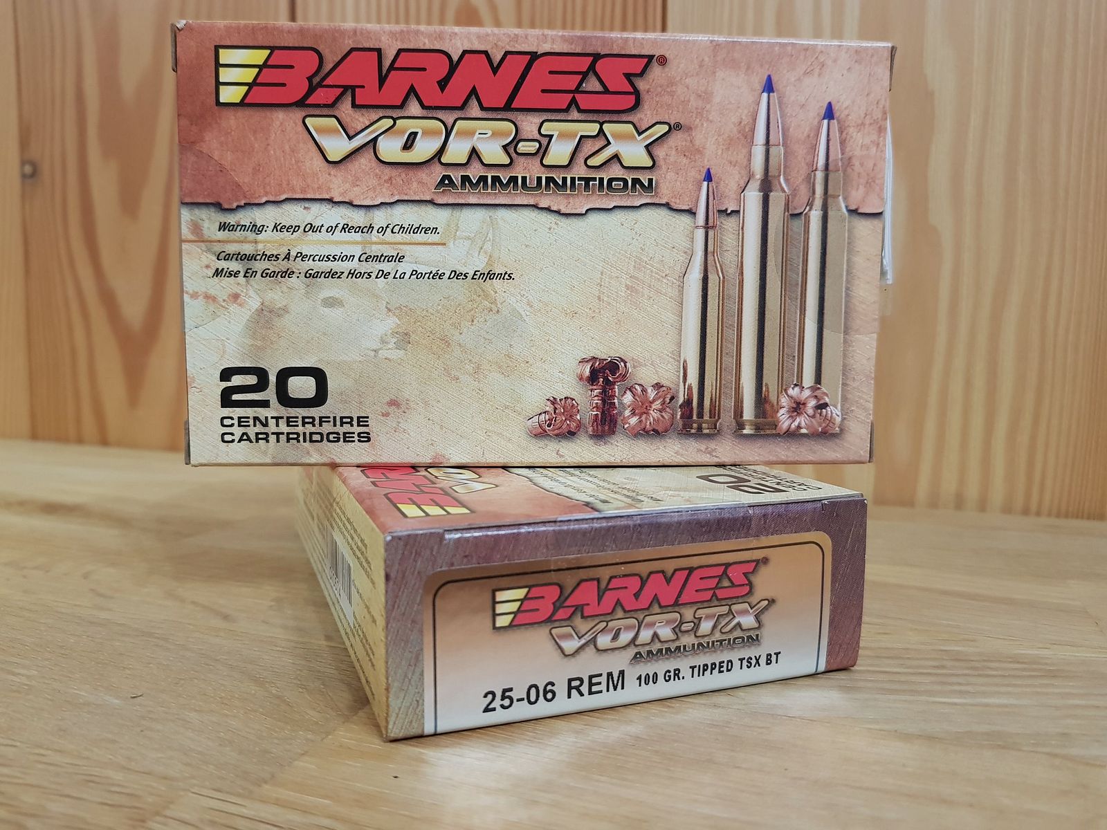 BARNES VOR-TX MUNITION Kal. 25-06 TTSX 100 GR.
