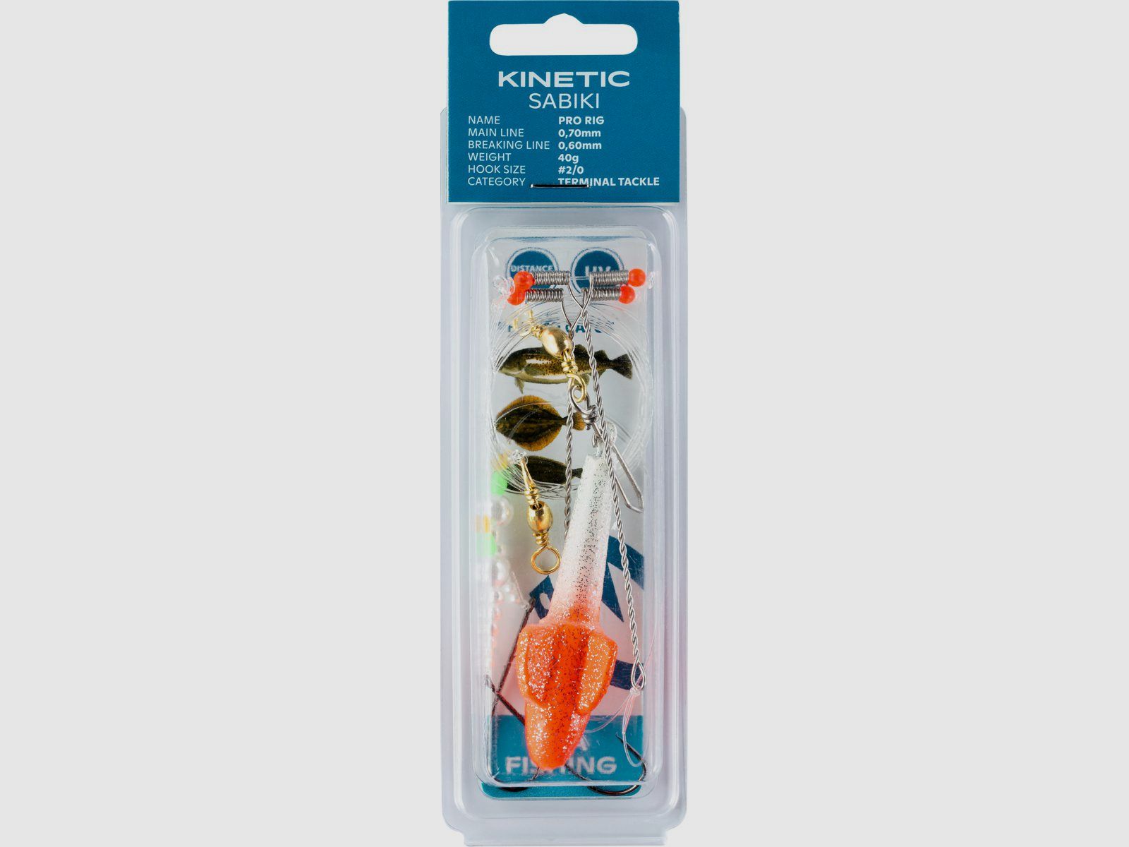 Kinetic sabiki pro rig 2/0 pearl/red