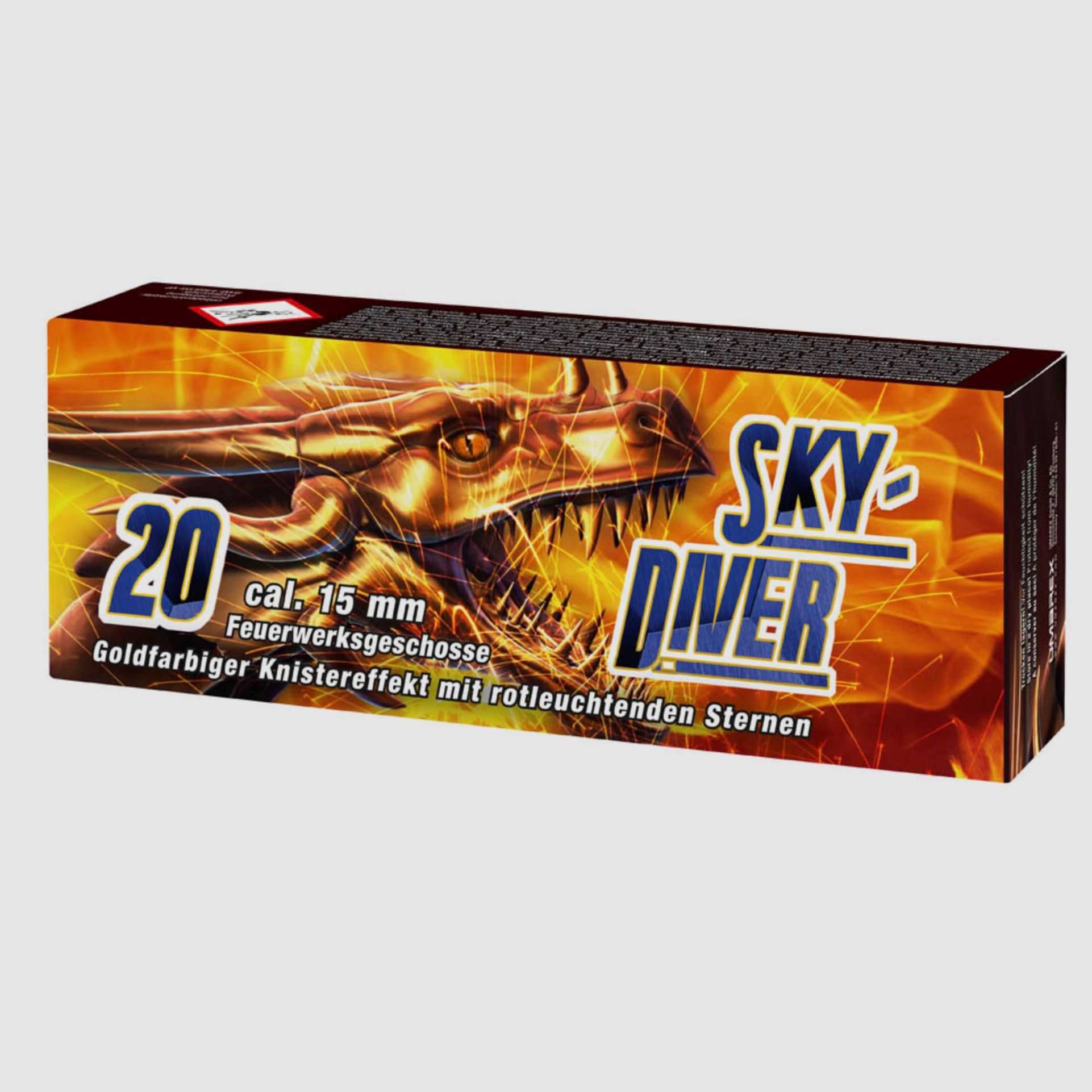 Umarex 4.1500 Sky Diver Goldfarbiger Knistereffekt mit rot leuchtenden Sternen Pyro
