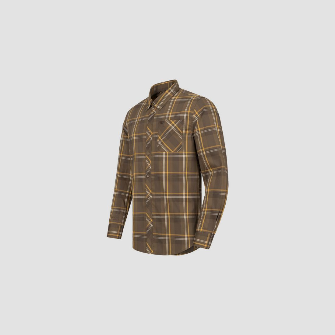 Blaser Stretch-Shirt Harald, braun kariert, Bild 2 von 4
