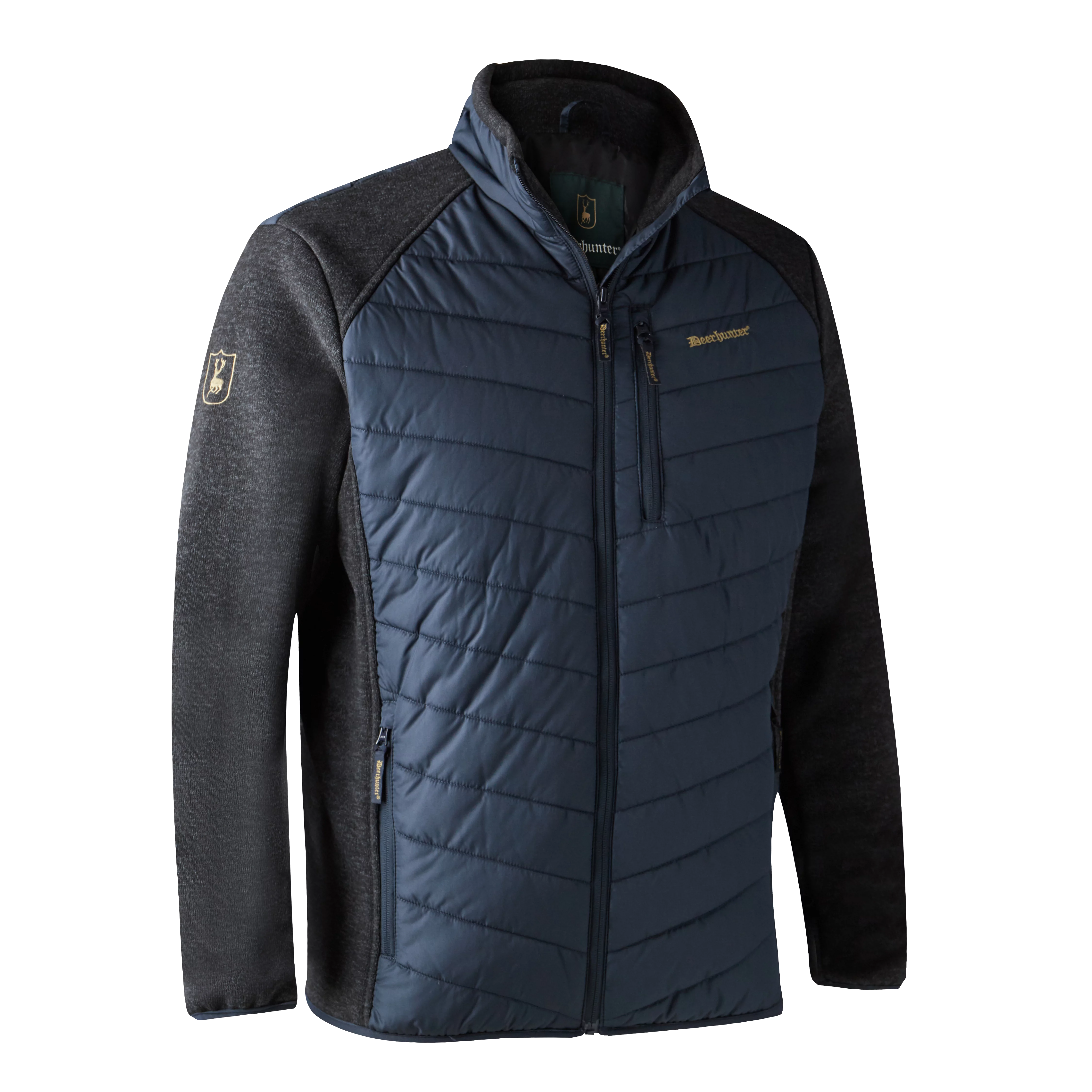 Moor veste matelassée avec tricot - Dark Blue, image 4 sur 5