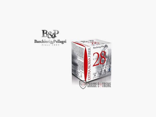 25 Cartucce B&P Extra Rossa Fiber 21 g Cal 28/70