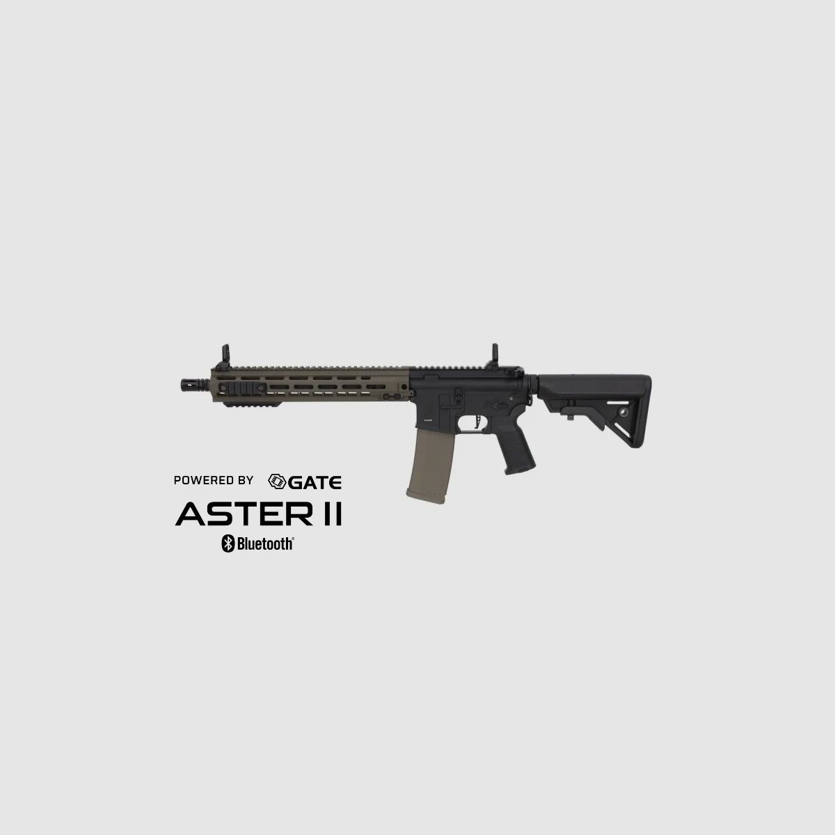 SA M4 URG-I M-LOK 14" (SA-P30 PRIME™ Aster II ETU BLDC™) Rifle Airsoft Libre a partir de 18 – Negro/Verde -F-