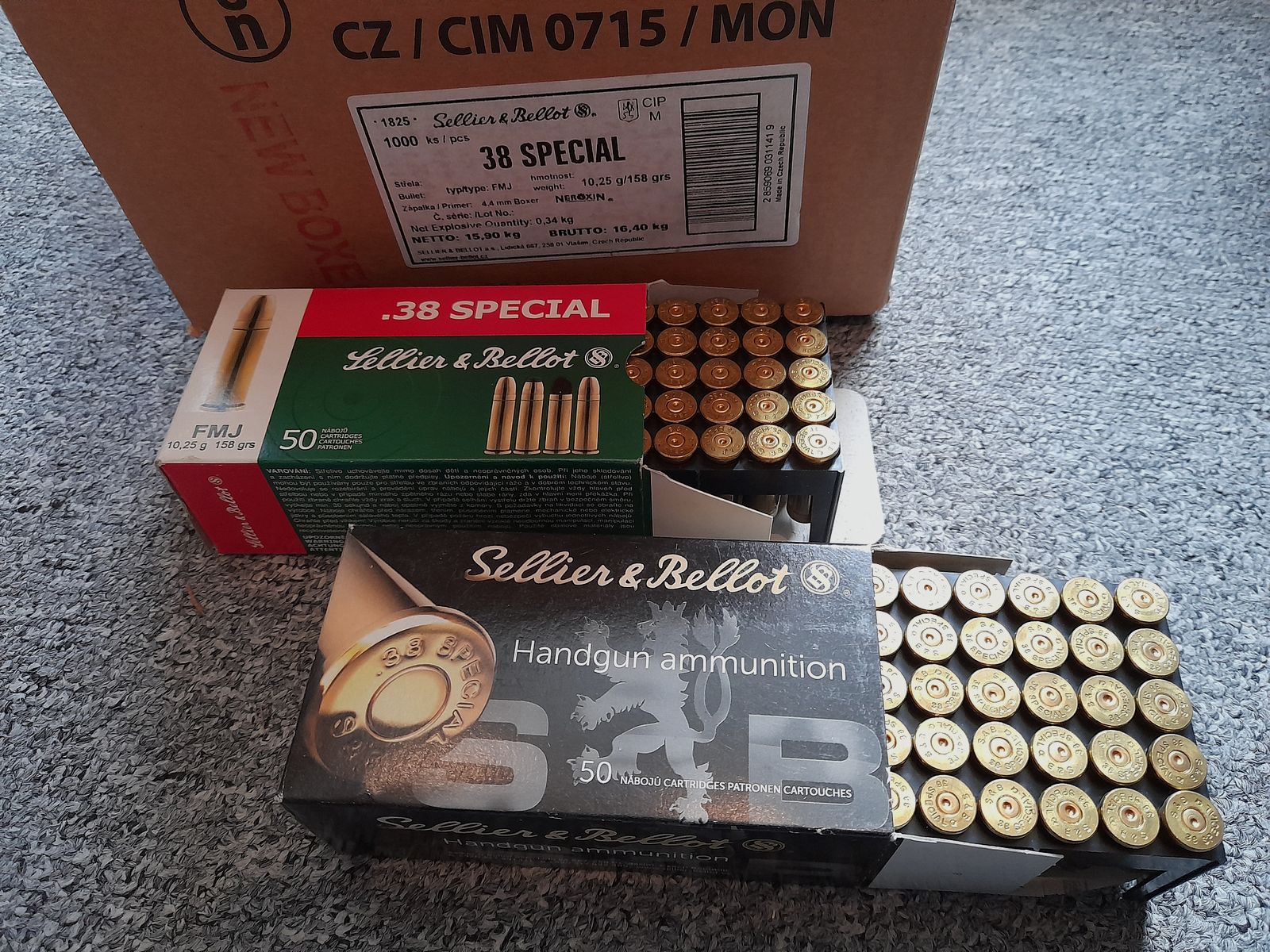 1.000 S&B Messinghülsen .38 special