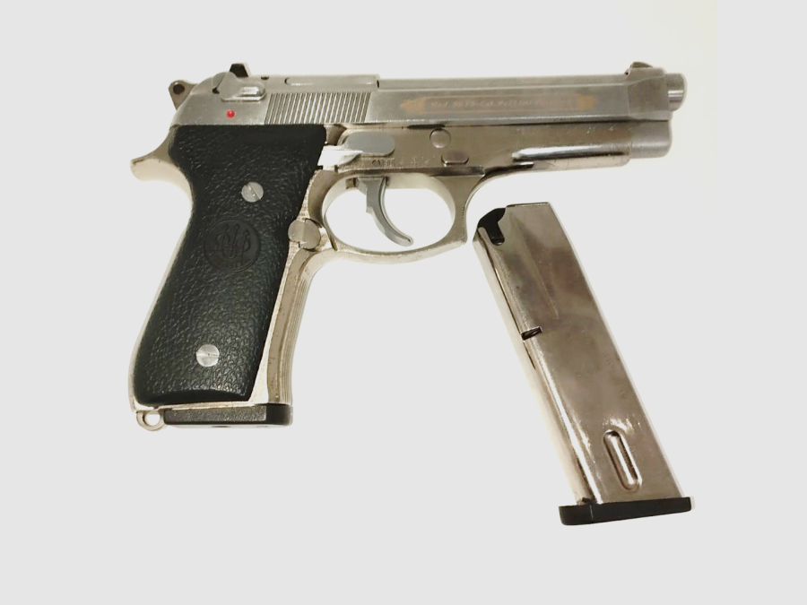 PISTOLE BERETTA MOD.98FS STAINLESS GOLD CAL.9X21+1C.