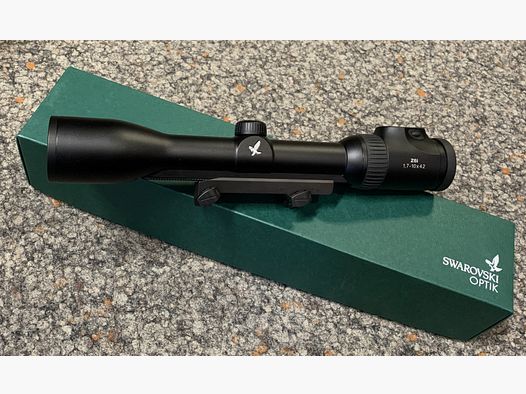 Swarovski Z6i 1,7-10x42 SR Leuchtabs. 4A-I inkl. Blaser Sattelmontage gebraucht