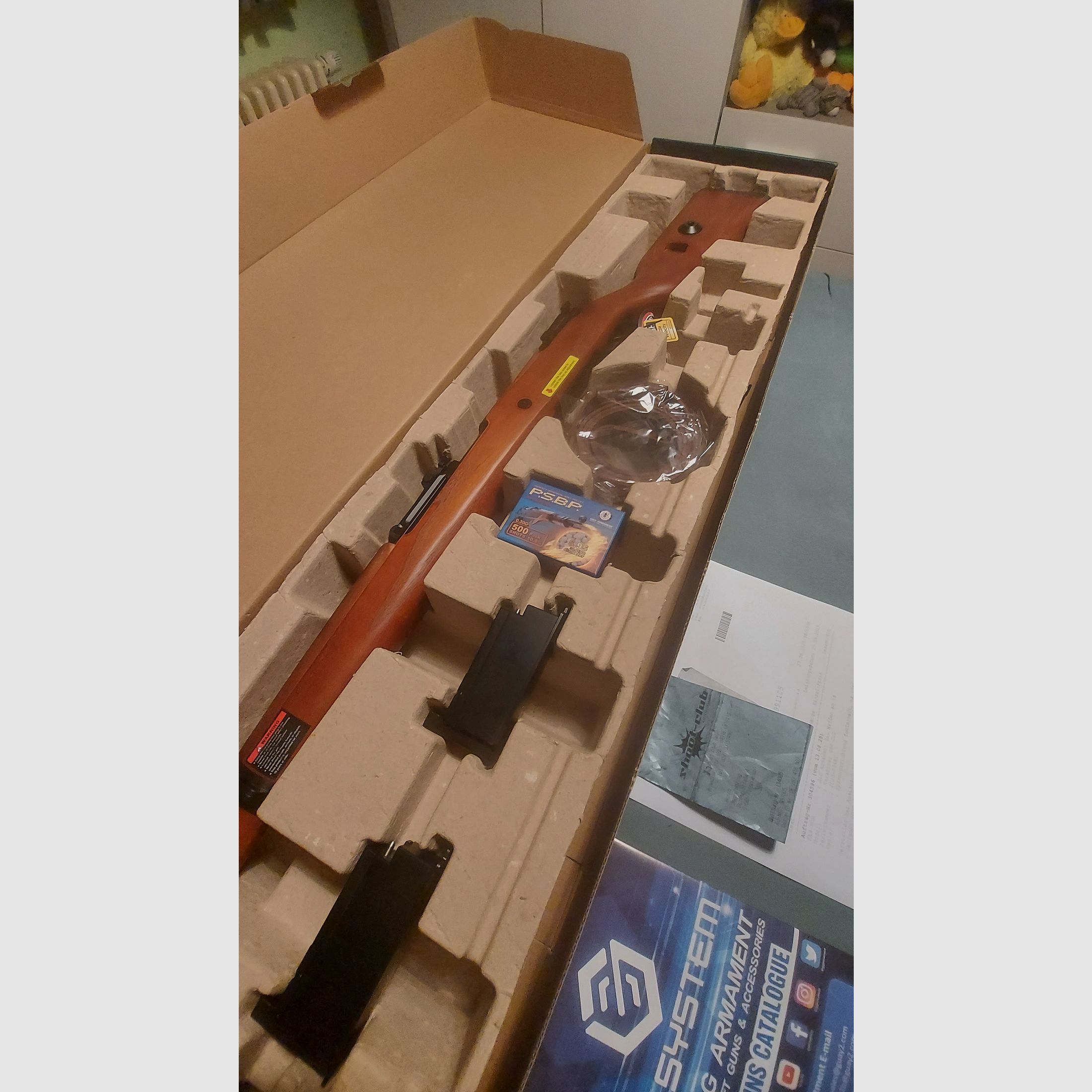 Airsoft K98k 6mm CO2 Gas G&G real wood metal