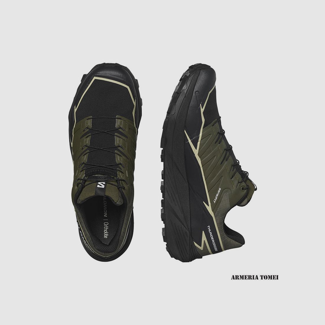SALOMON – UOMO – THUNDERCROSS GTX Olive Night / Black / Alfalfa, immagine 6 di 6